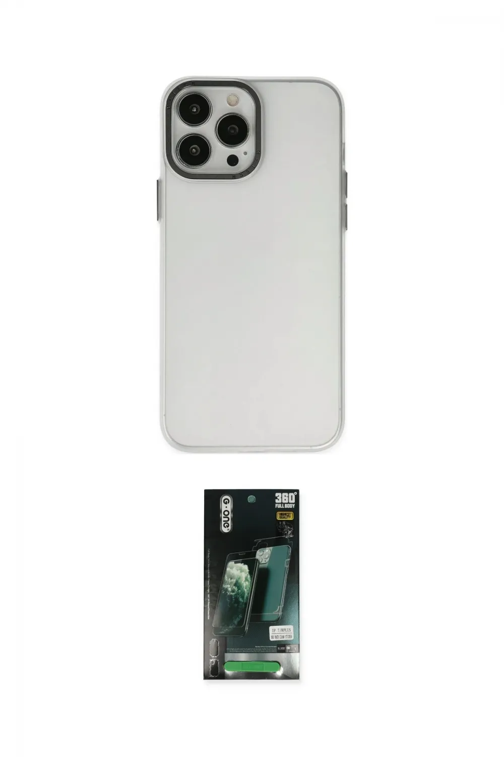 ieg™ iPhone 13 Pro Max Kılıf Ahenk Çizgi Prime - Şeffaf 360 Full Body Arka Koruyucu