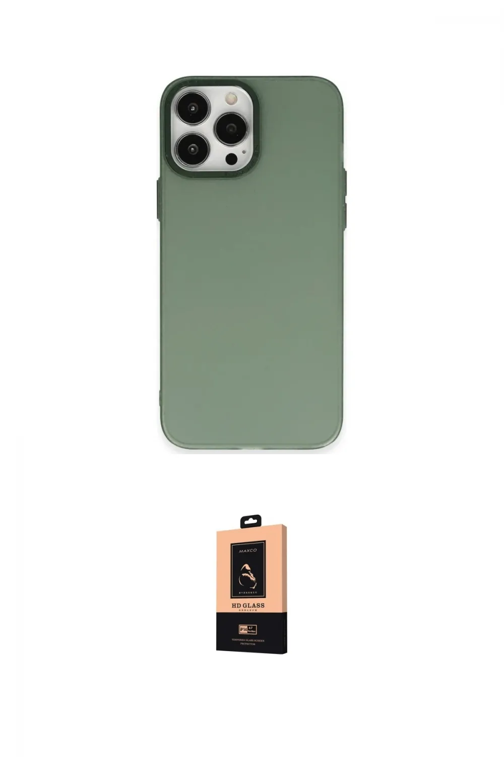 ieg™ iPhone 13 Pro Max Kılıf Ahenk Çizgi Prime - Şeffaf Maxco Cam Ekran Koruyucu