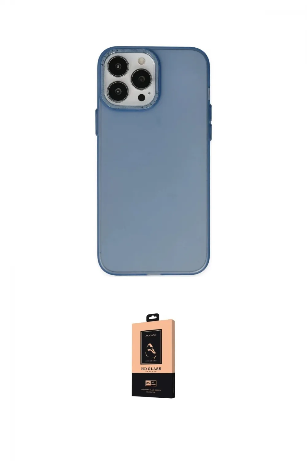ieg™ iPhone 13 Pro Max Kılıf Ahenk Çizgi Prime - Şeffaf Maxco Cam Ekran Koruyucu