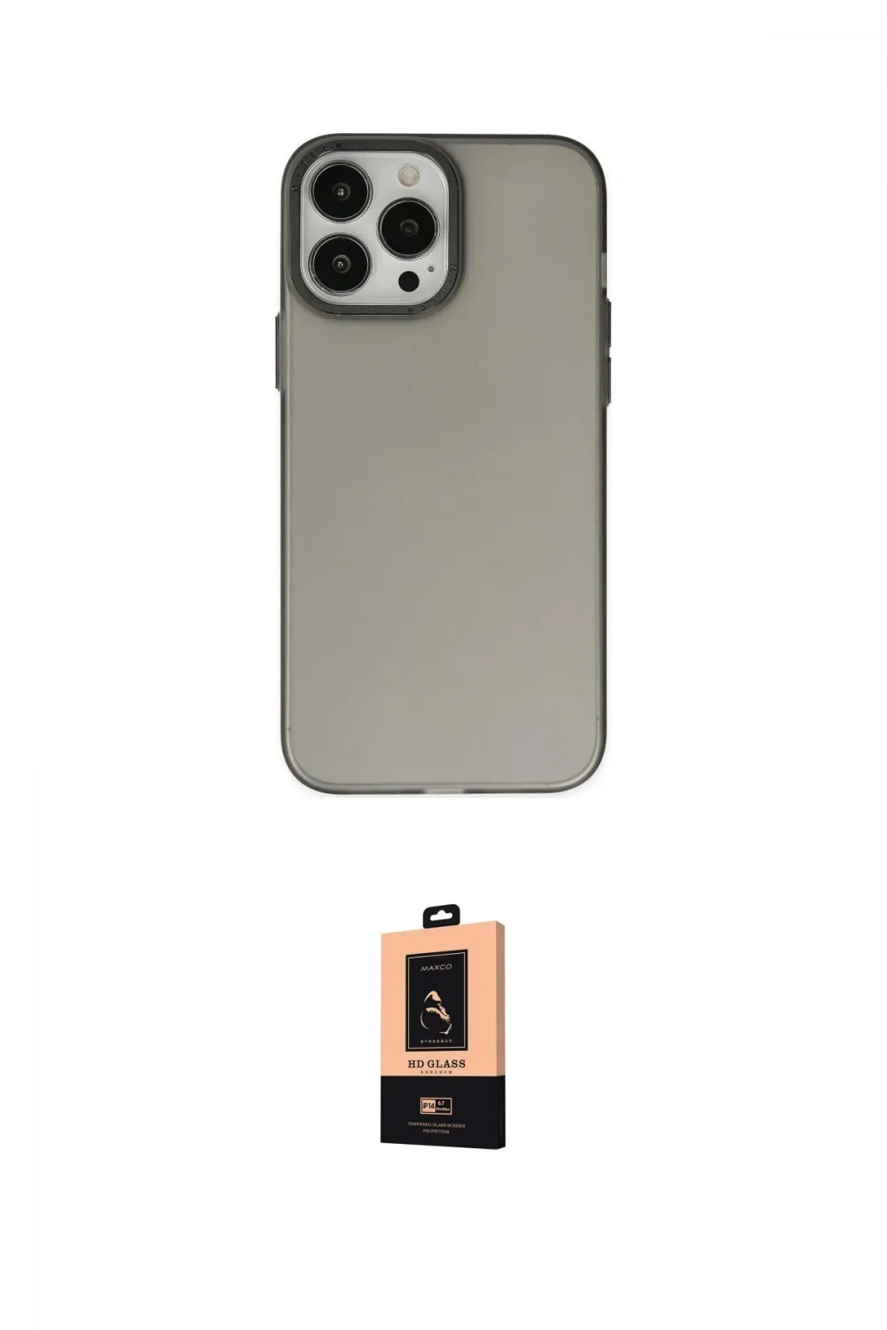 ieg™ iPhone 13 Pro Max Kılıf Ahenk Çizgi Prime - Şeffaf Maxco Cam Ekran Koruyucu