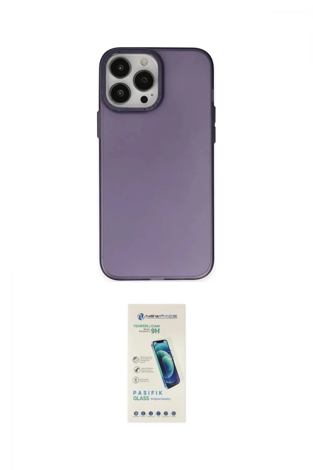 ieg™ iPhone 13 Pro Max Kılıf Ahenk Çizgi Prime - Şeffaf Pasifik Cam Ekran Koruyucu