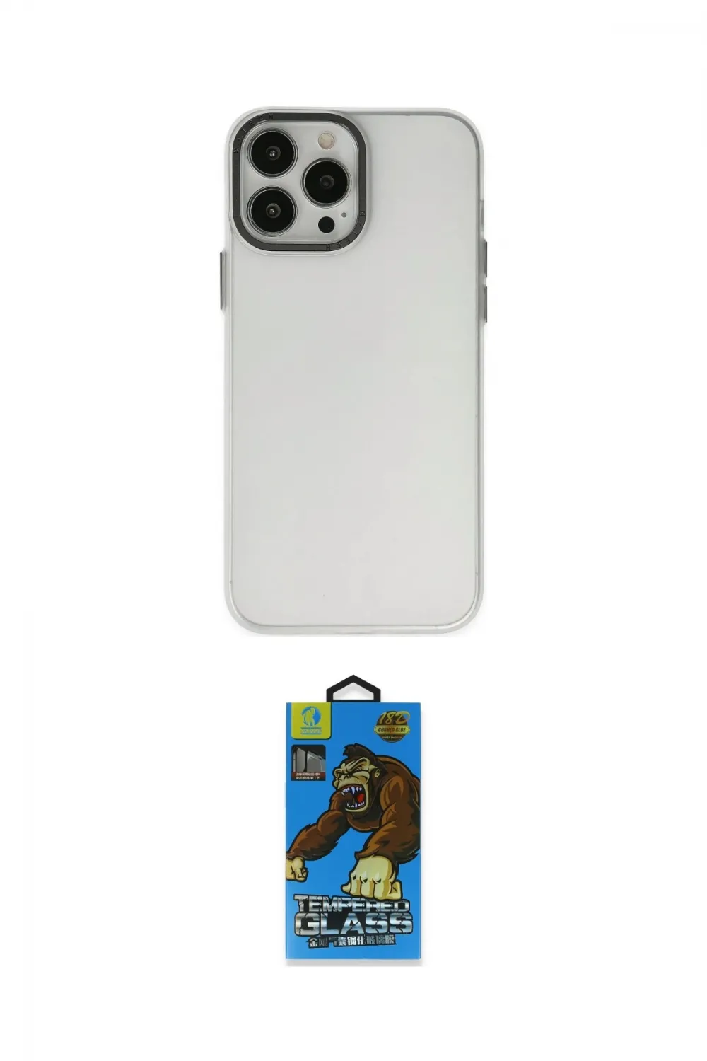 ieg™ iPhone 13 Pro Max Kılıf Ahenk Çizgi Prime - Siyah 18D Cam Ekran Koruyucu