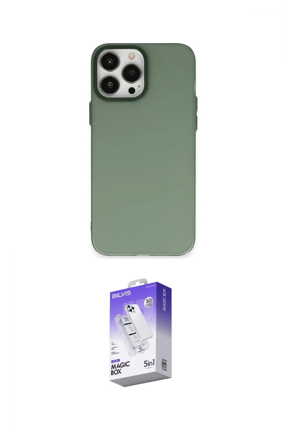 ieg™ iPhone 13 Pro Max Kılıf Ahenk Çizgi Prime - Siyah Bilvis 5in1 3D Magic Cam Ekran Koruyucu