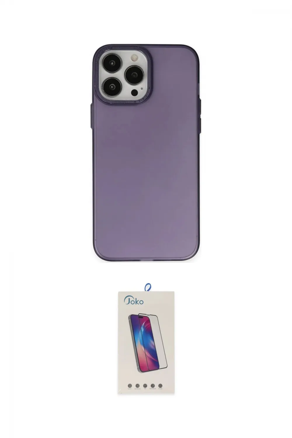 ieg™ iPhone 13 Pro Max Kılıf Ahenk Çizgi Prime - Siyah Joko 5D Cam