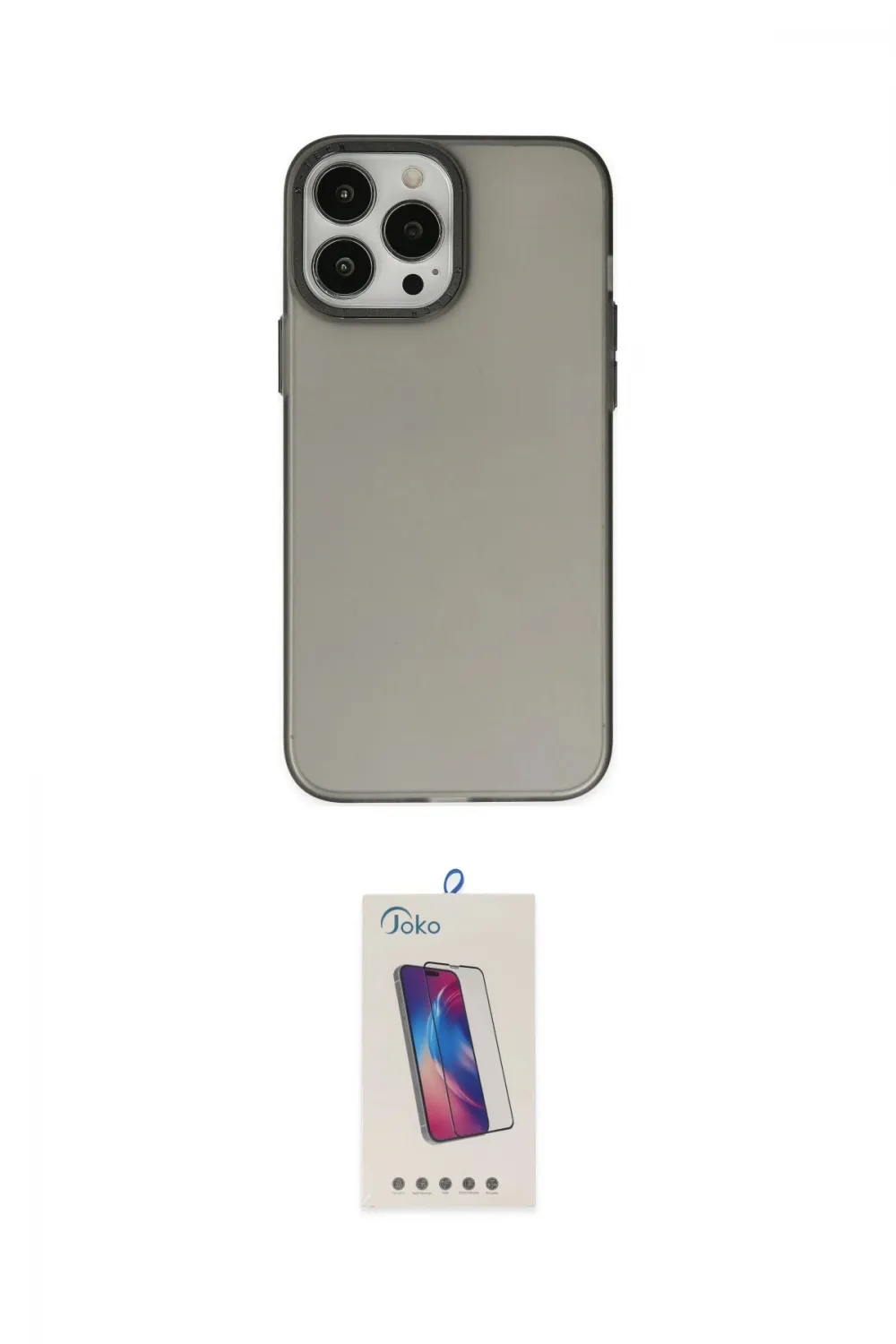 ieg™ iPhone 13 Pro Max Kılıf Ahenk Çizgi Prime - Siyah Joko 5D Cam