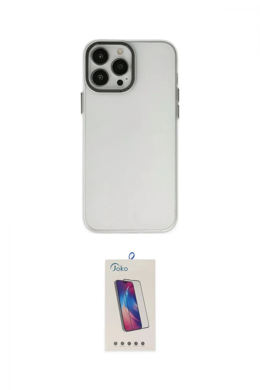 ieg™ iPhone 13 Pro Max Kılıf Ahenk Çizgi Prime - Siyah Joko 5D Cam