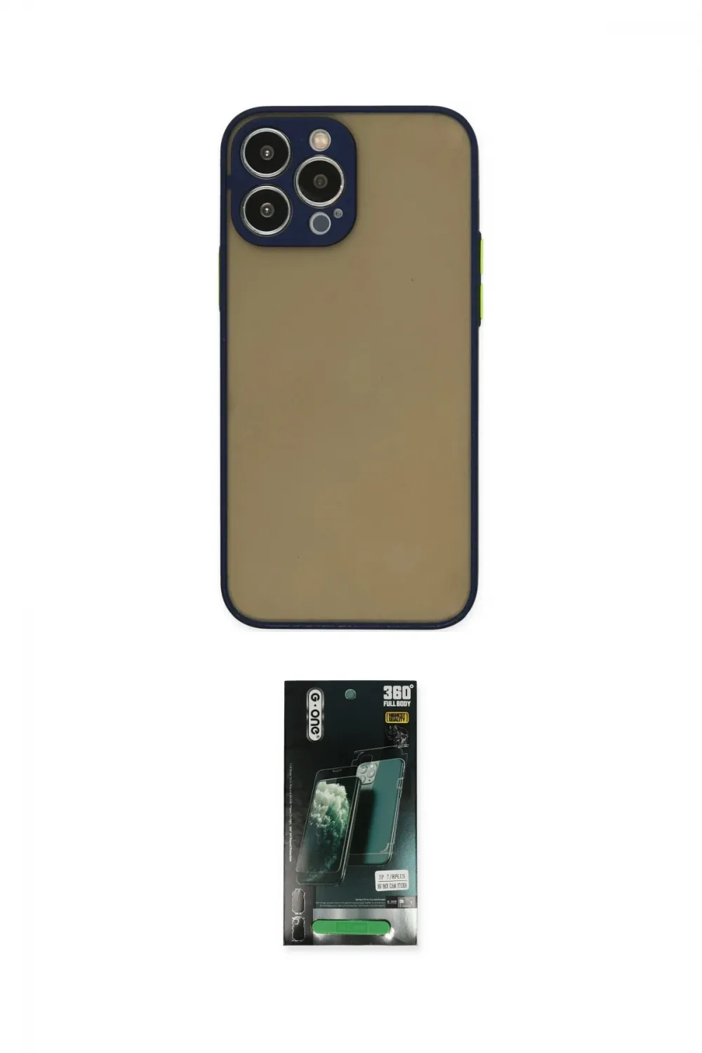 ieg™ iPhone 13 Pro Max Kılıf Ahenk Çizgi Serisi - Şeffaf 360 Full Body Arka Koruyucu