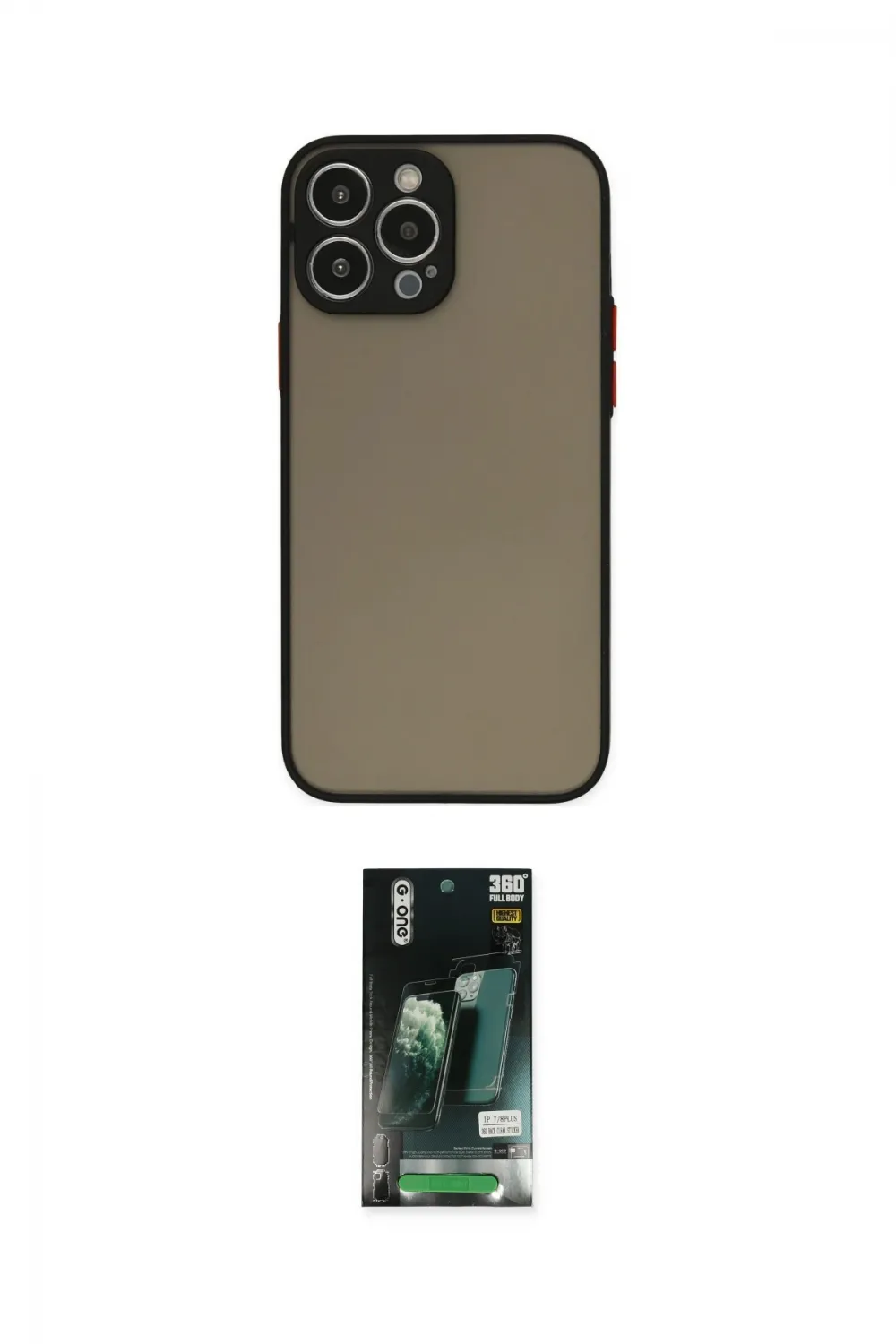 ieg™ iPhone 13 Pro Max Kılıf Ahenk Çizgi Serisi - Şeffaf 360 Full Body Arka Koruyucu
