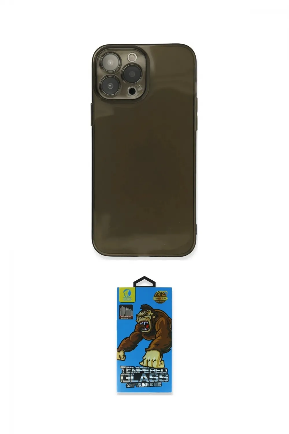 ieg™ iPhone 13 Pro Max Kılıf Ahenk Doku - Siyah 18D Cam Ekran Koruyucu