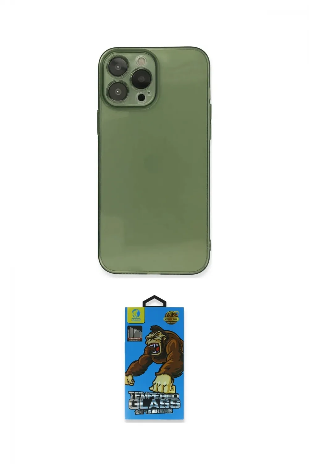 ieg™ iPhone 13 Pro Max Kılıf Ahenk Doku - Siyah 18D Cam Ekran Koruyucu