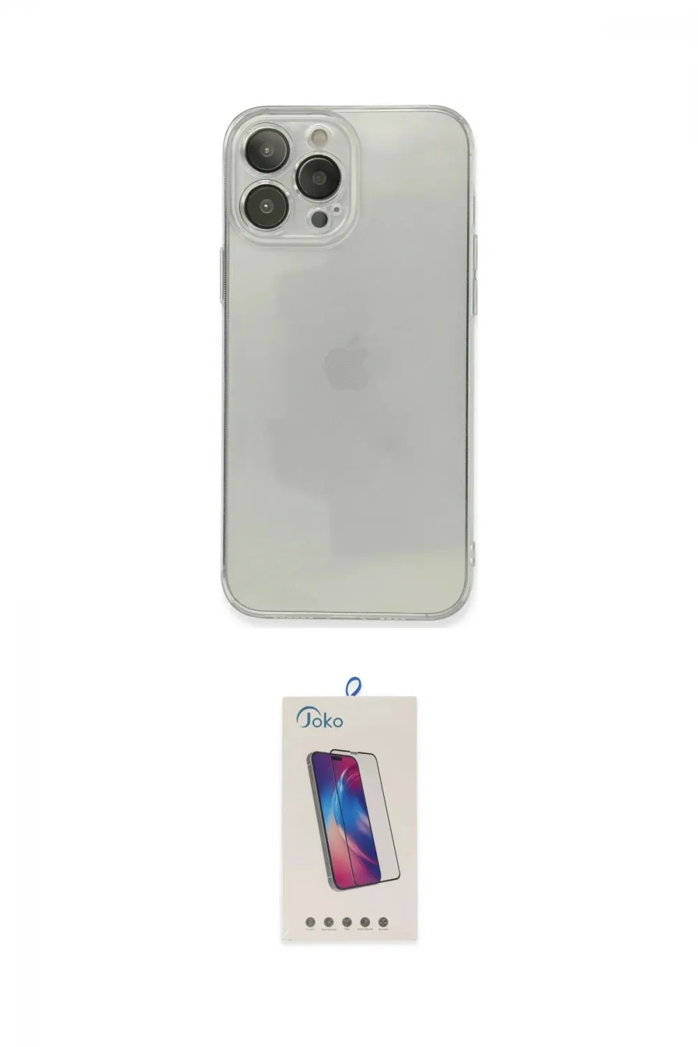 ieg™ iPhone 13 Pro Max Kılıf Ahenk Doku - Siyah Joko 5D Cam