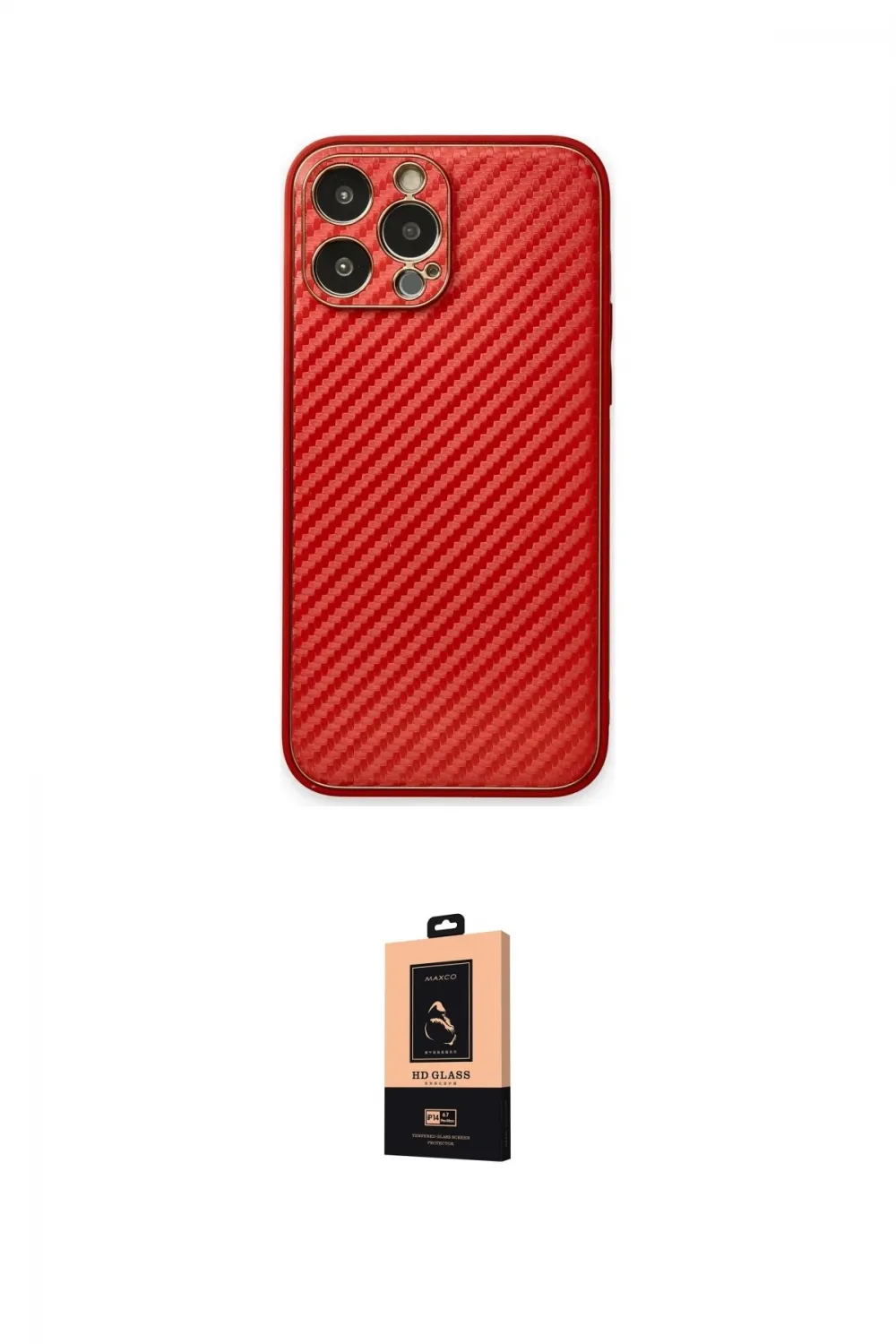 ieg™ iPhone 13 Pro Max Kılıf Ahenk Işık - Şeffaf Maxco Cam Ekran Koruyucu