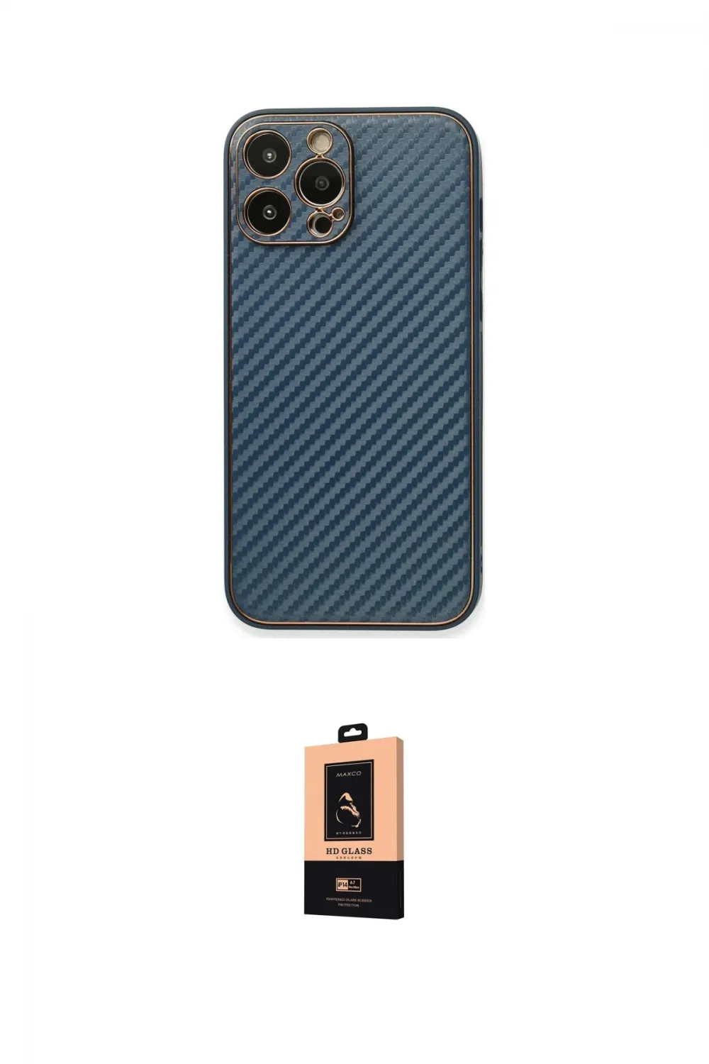 ieg™ iPhone 13 Pro Max Kılıf Ahenk Işık - Şeffaf Maxco Cam Ekran Koruyucu