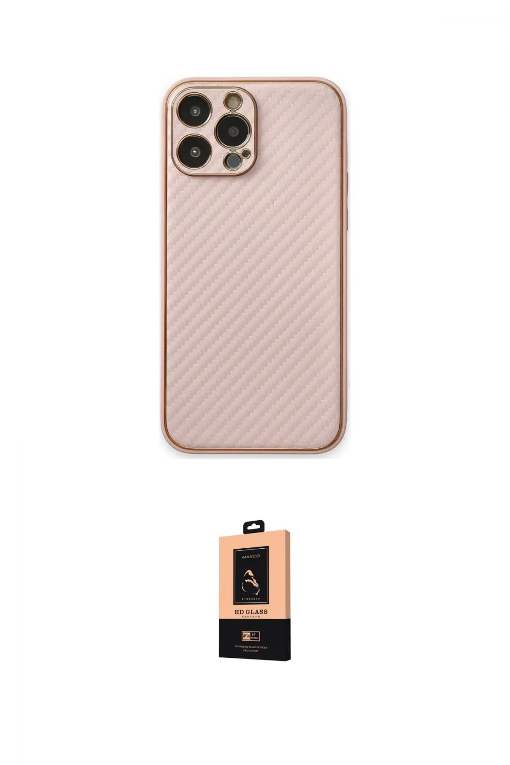 ieg™ iPhone 13 Pro Max Kılıf Ahenk Işık - Şeffaf Maxco Cam Ekran Koruyucu