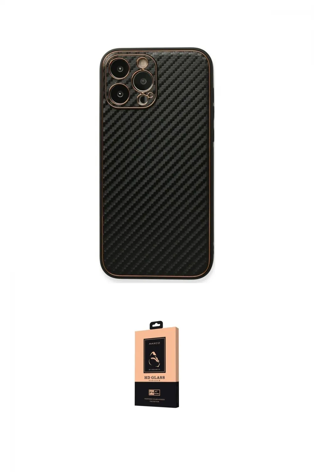 ieg™ iPhone 13 Pro Max Kılıf Ahenk Işık - Şeffaf Maxco Cam Ekran Koruyucu