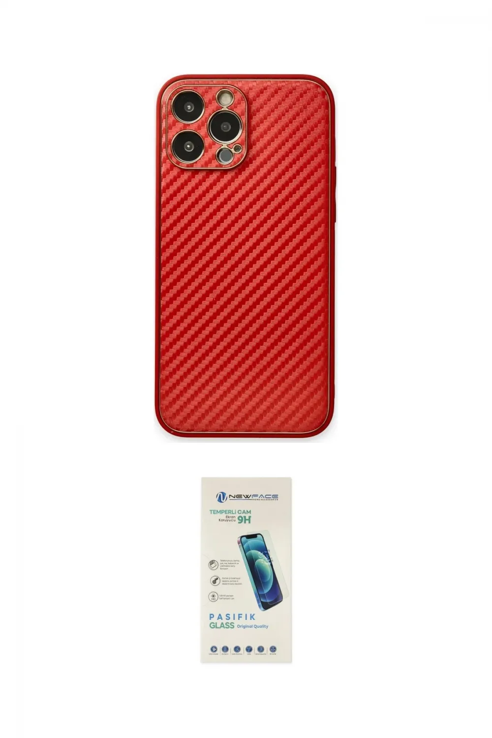 ieg™ iPhone 13 Pro Max Kılıf Ahenk Işık - Şeffaf Pasifik Cam Ekran Koruyucu