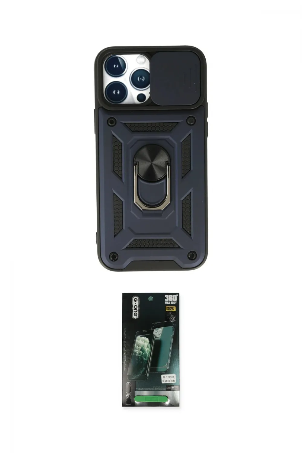 ieg™ iPhone 13 Pro Max Kılıf Ahenk Klasik - Şeffaf 360 Full Body Arka Koruyucu