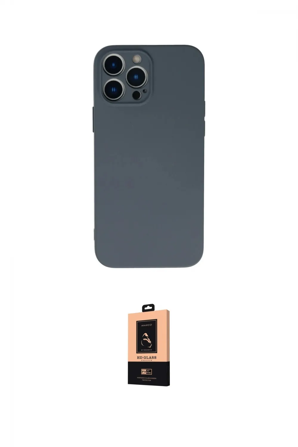 ieg™ iPhone 13 Pro Max Kılıf Ahenk Serisi - Şeffaf Maxco Cam Ekran Koruyucu