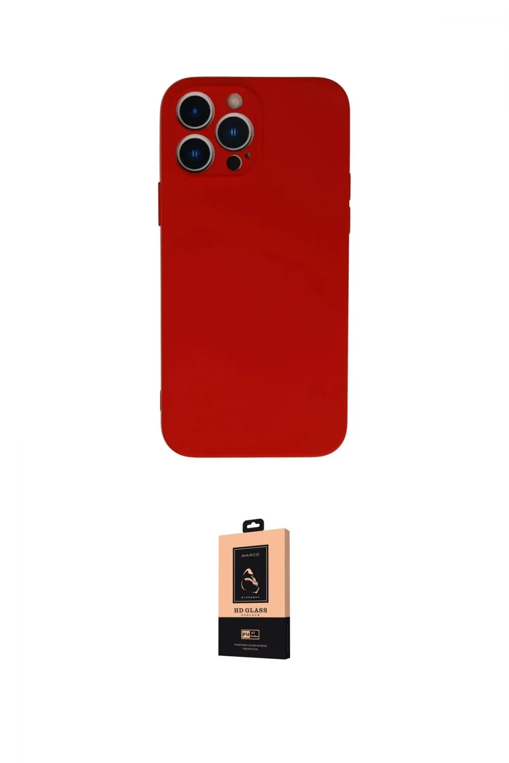 ieg™ iPhone 13 Pro Max Kılıf Ahenk Serisi - Şeffaf Maxco Cam Ekran Koruyucu
