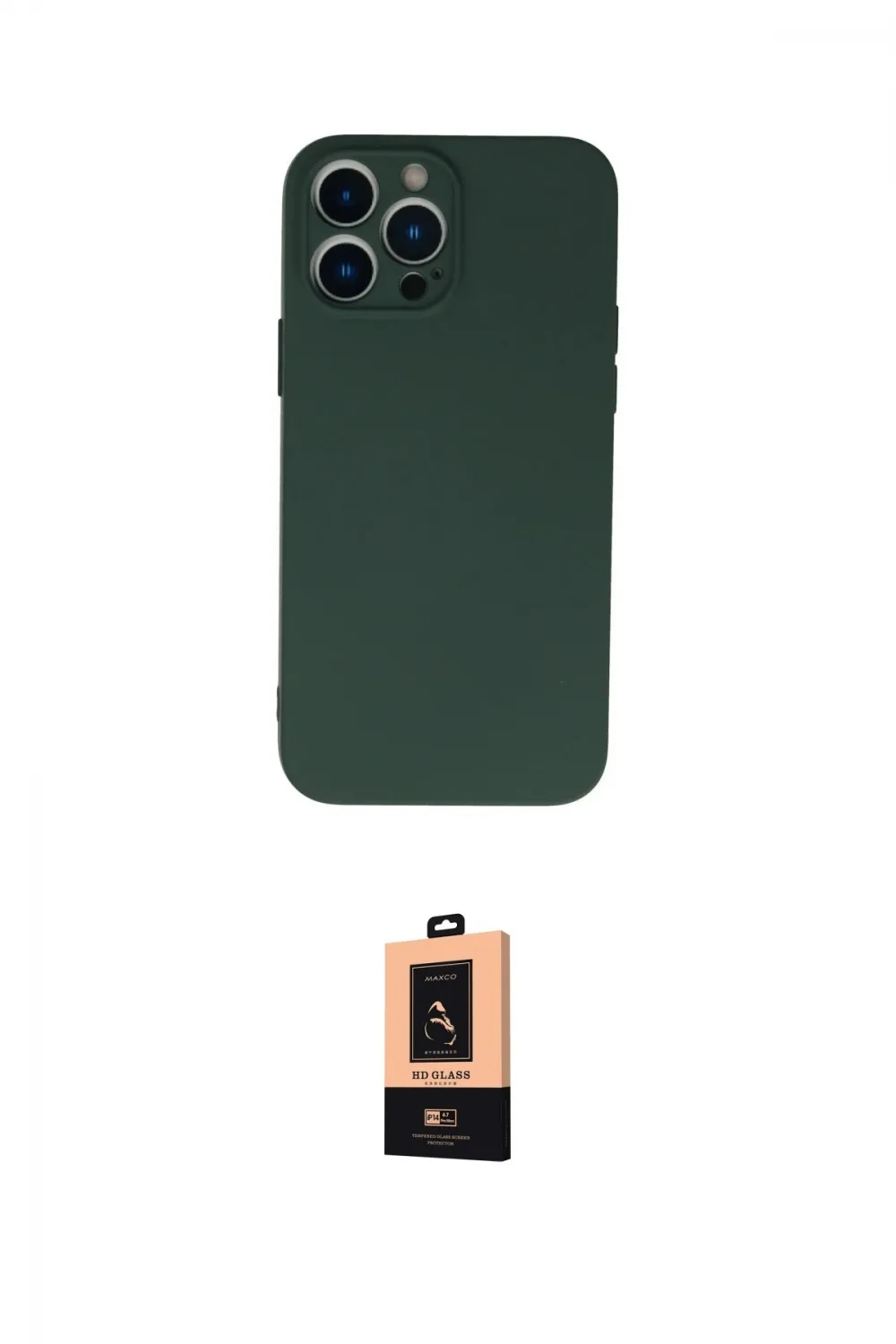 ieg™ iPhone 13 Pro Max Kılıf Ahenk Serisi - Şeffaf Maxco Cam Ekran Koruyucu