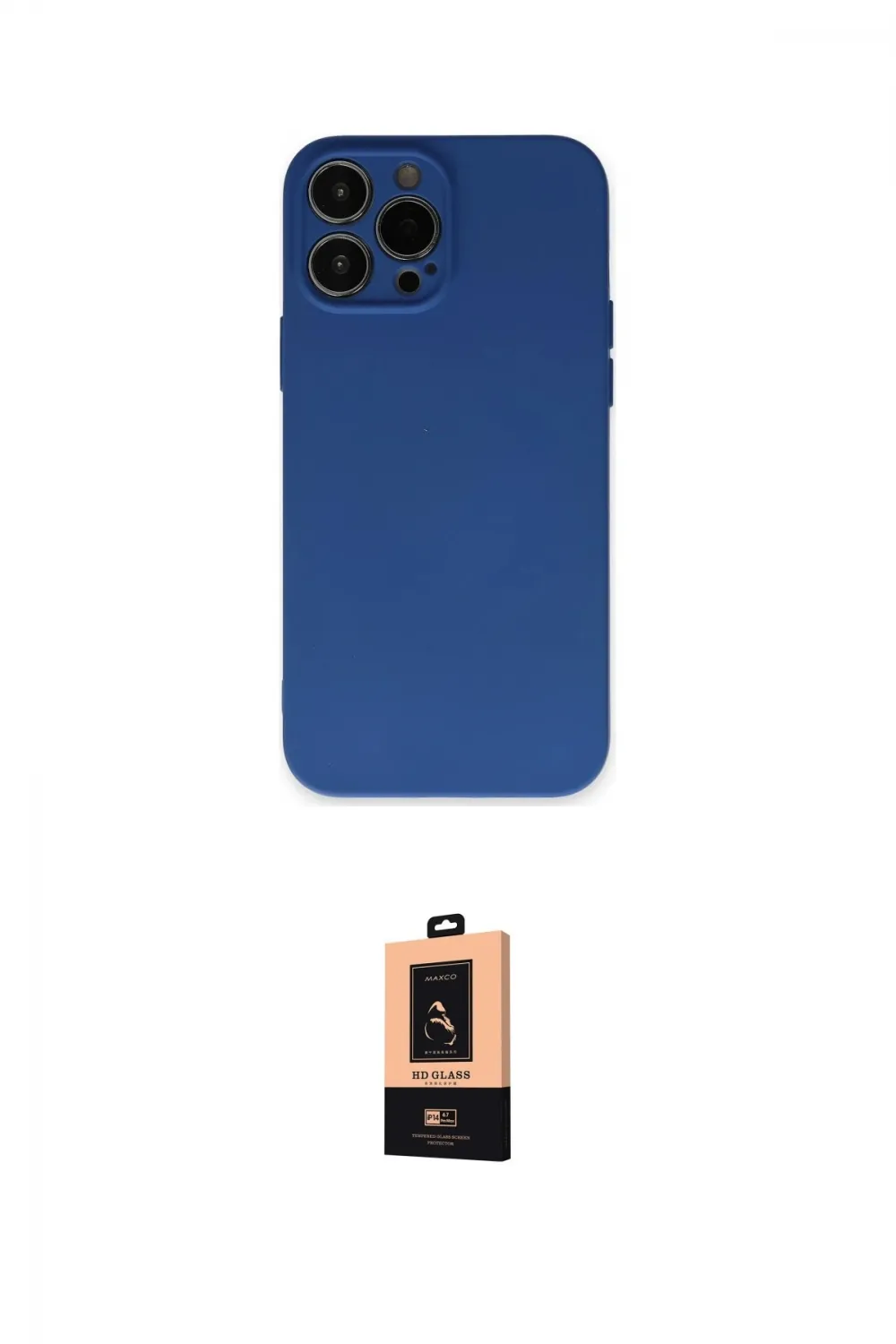 ieg™ iPhone 13 Pro Max Kılıf Ahenk Serisi - Şeffaf Maxco Cam Ekran Koruyucu