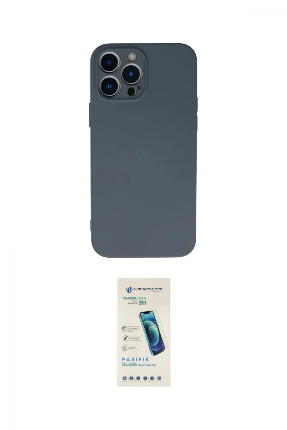 ieg™ iPhone 13 Pro Max Kılıf Ahenk Serisi - Şeffaf Pasifik Cam Ekran Koruyucu