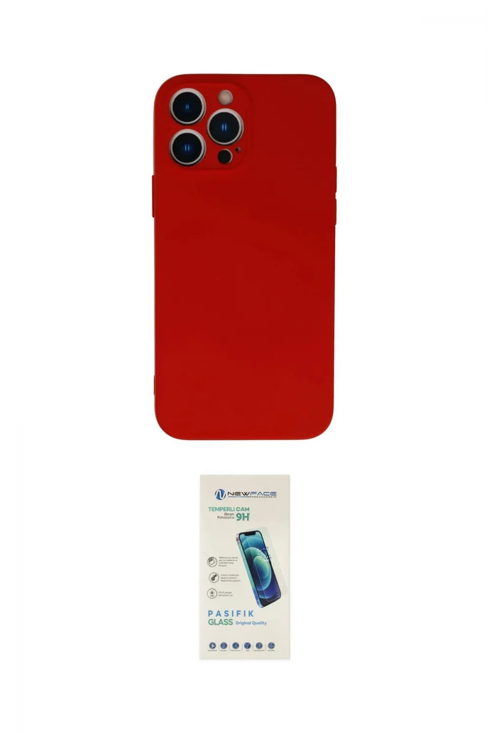ieg™ iPhone 13 Pro Max Kılıf Ahenk Serisi - Şeffaf Pasifik Cam Ekran Koruyucu
