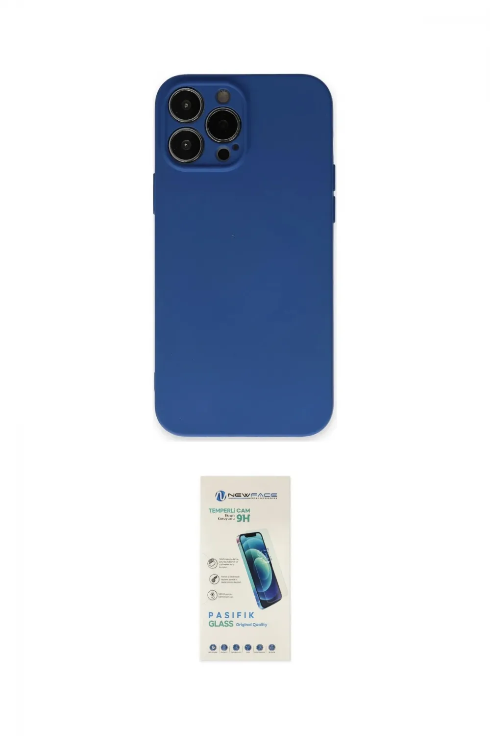 ieg™ iPhone 13 Pro Max Kılıf Ahenk Serisi - Şeffaf Pasifik Cam Ekran Koruyucu