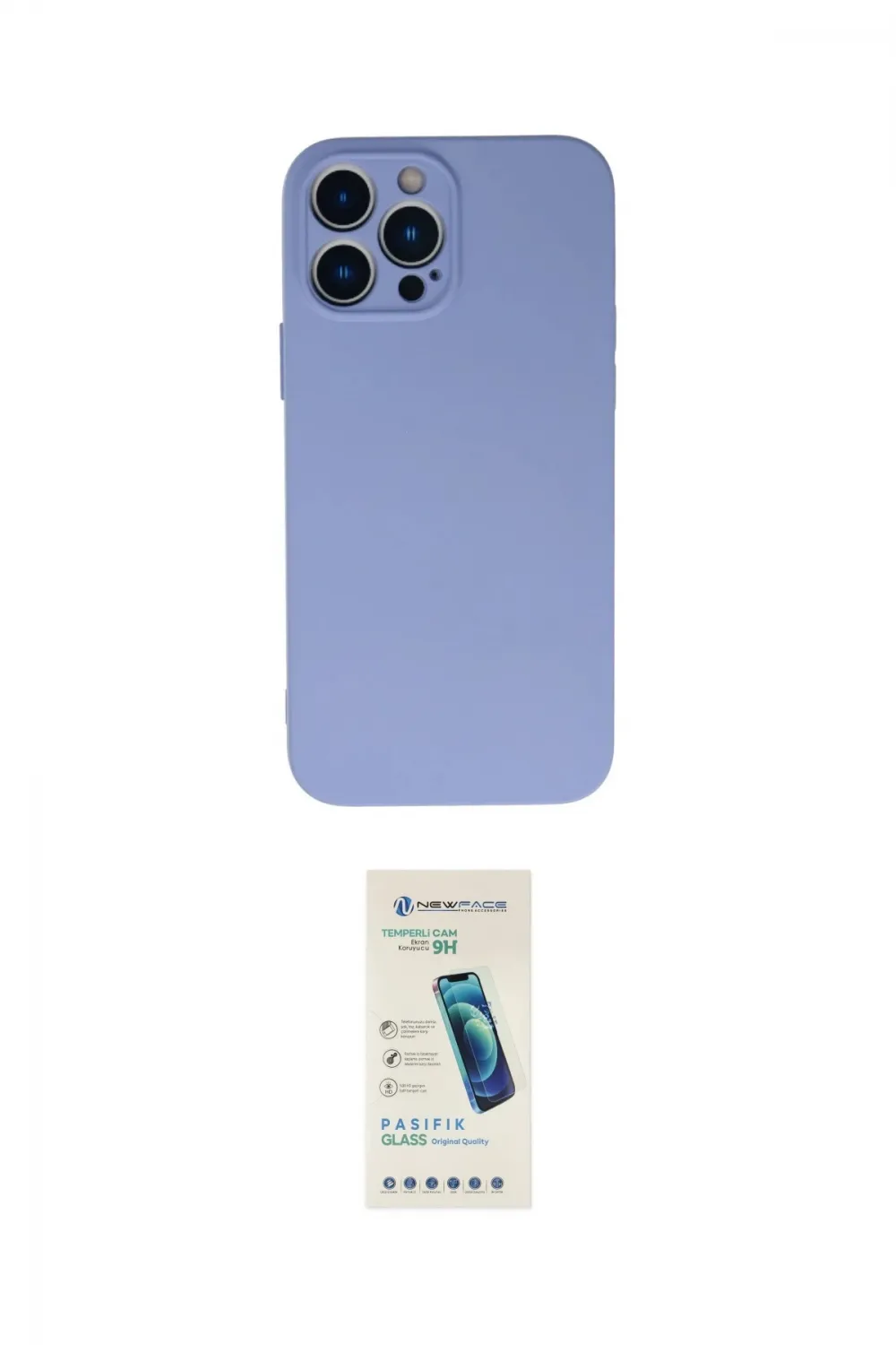 ieg™ iPhone 13 Pro Max Kılıf Ahenk Serisi - Şeffaf Pasifik Cam Ekran Koruyucu