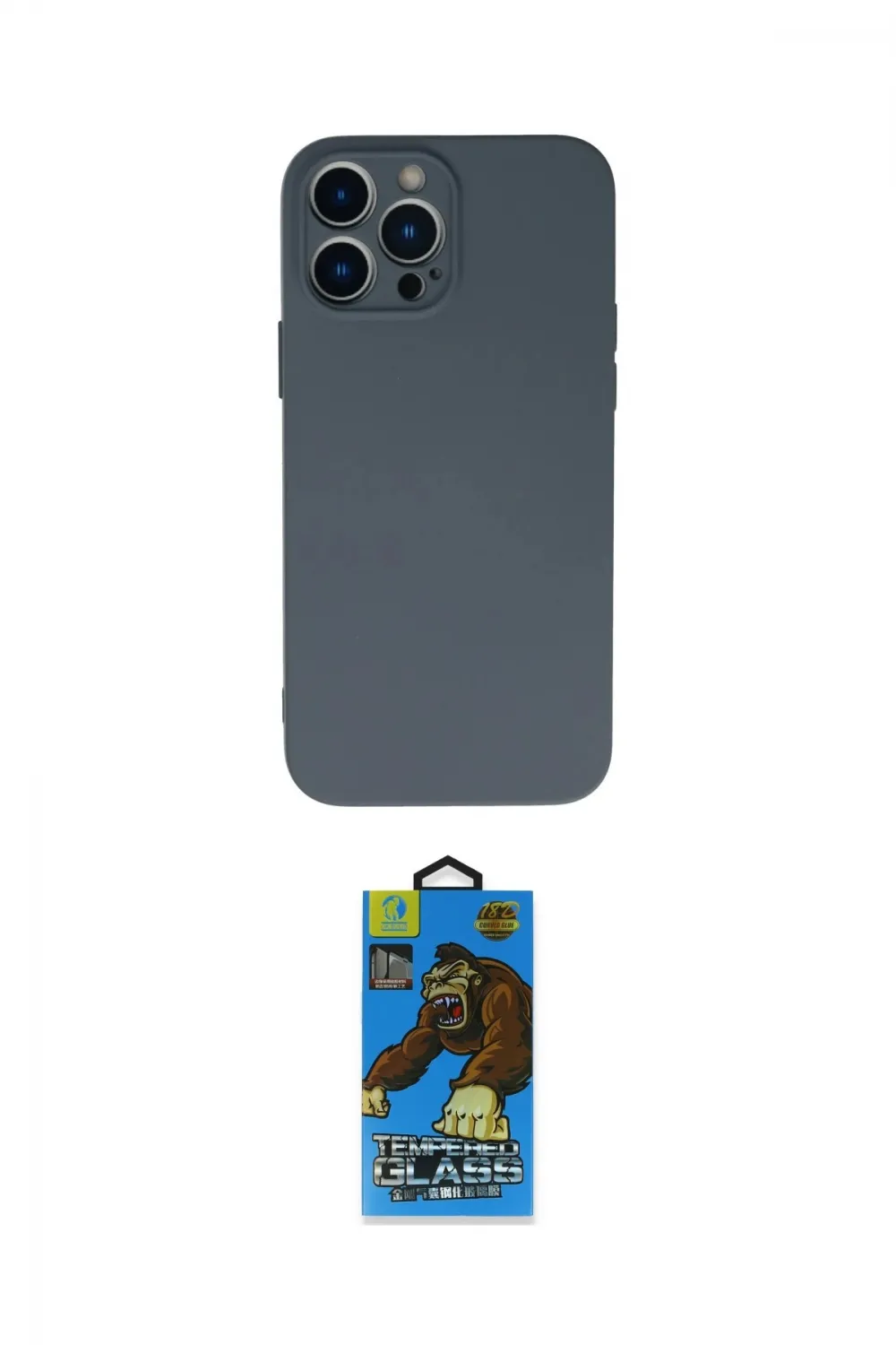 ieg™ iPhone 13 Pro Max Kılıf Ahenk Serisi - Siyah 18D Cam Ekran Koruyucu