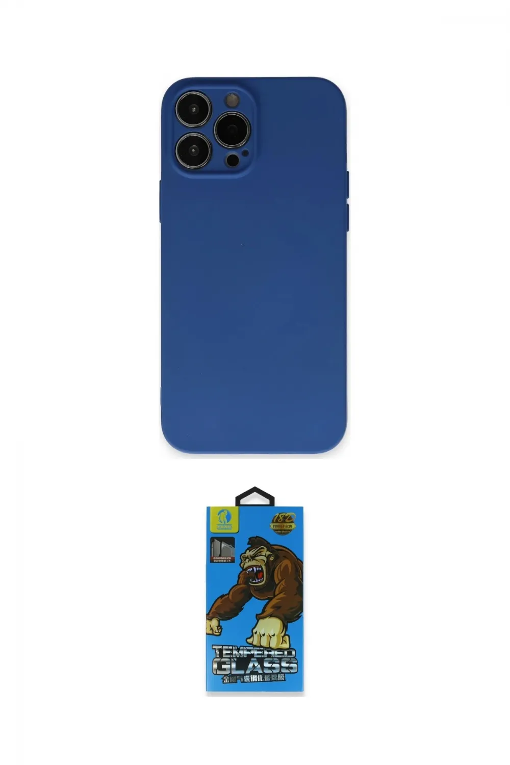 ieg™ iPhone 13 Pro Max Kılıf Ahenk Serisi - Siyah 18D Cam Ekran Koruyucu