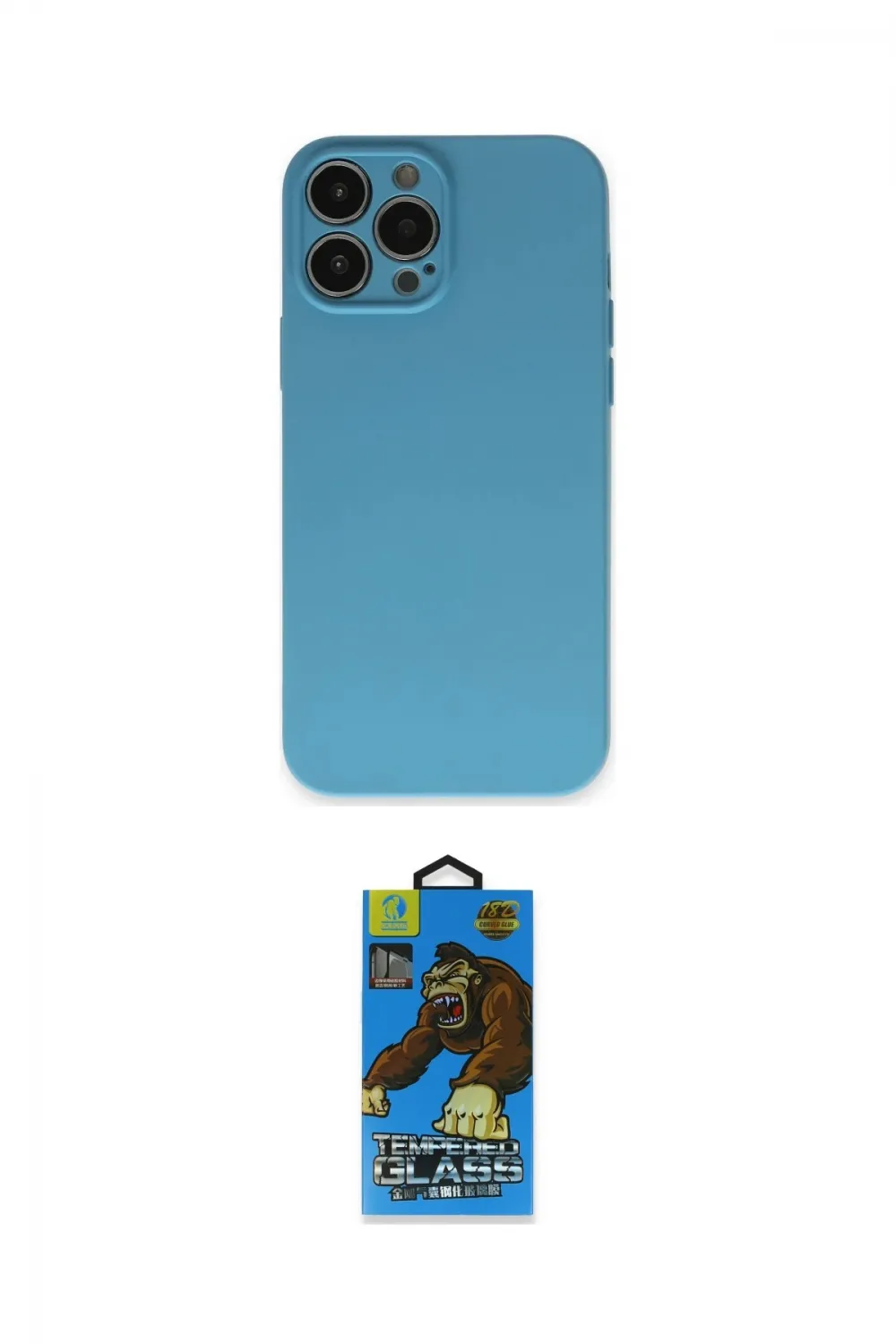 ieg™ iPhone 13 Pro Max Kılıf Ahenk Serisi - Siyah 18D Cam Ekran Koruyucu