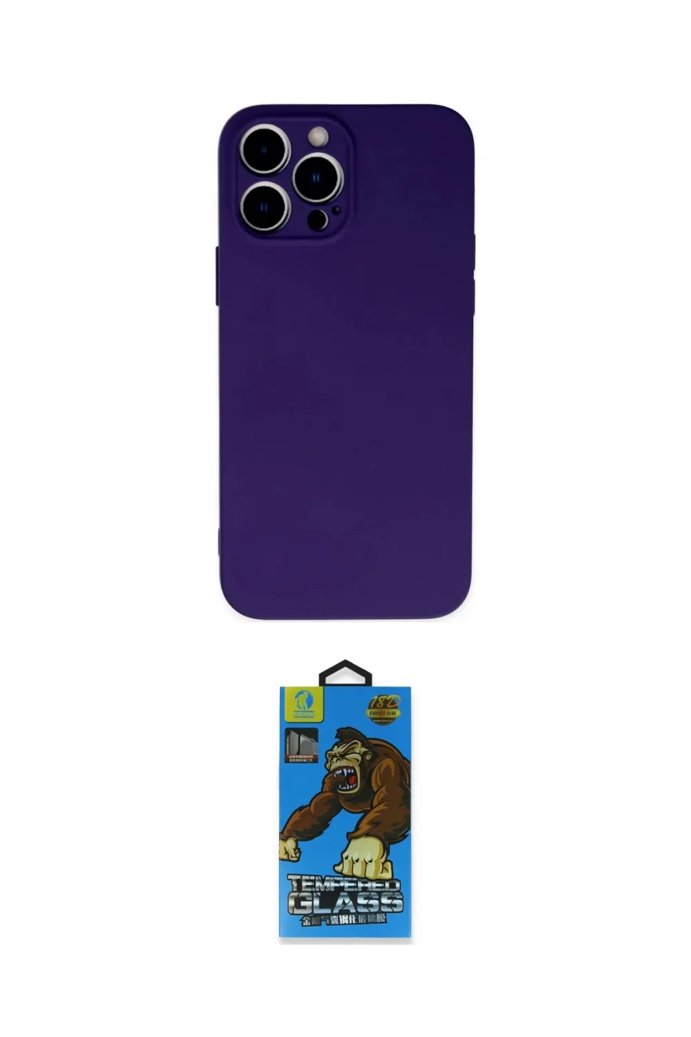 ieg™ iPhone 13 Pro Max Kılıf Ahenk Serisi - Siyah 18D Cam Ekran Koruyucu