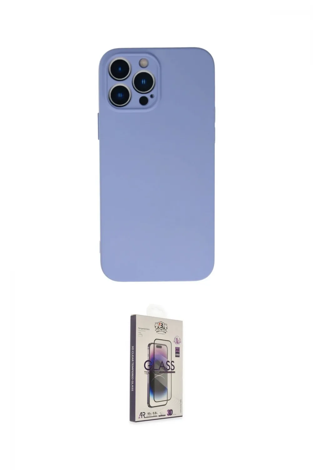 ieg™ iPhone 13 Pro Max Kılıf Ahenk Serisi - Siyah Bilvis 3D Cam Ekran Koruyucu