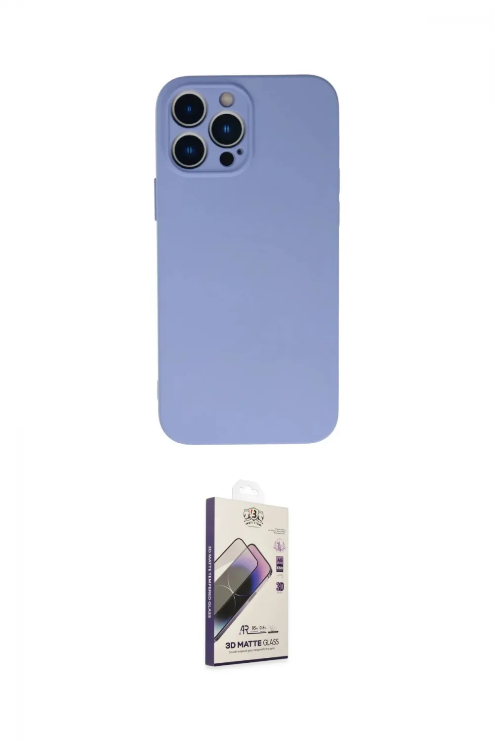 ieg™ iPhone 13 Pro Max Kılıf Ahenk Serisi - Siyah Bilvis 3D Mat Cam Ekran Koruyucu