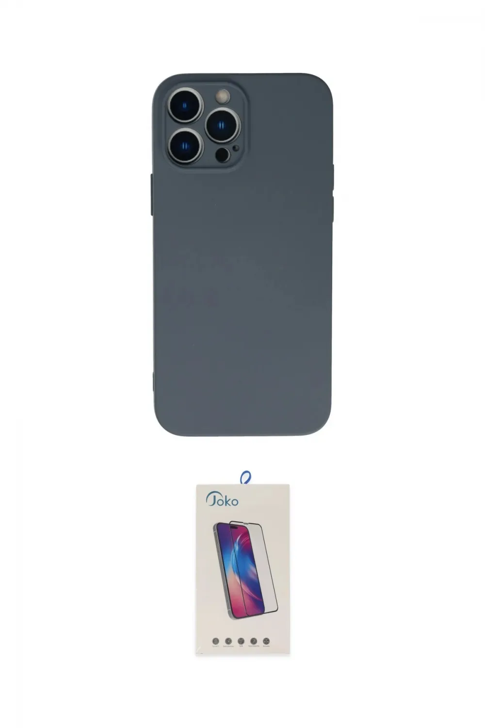 ieg™ iPhone 13 Pro Max Kılıf Ahenk Serisi - Siyah Joko 5D Cam