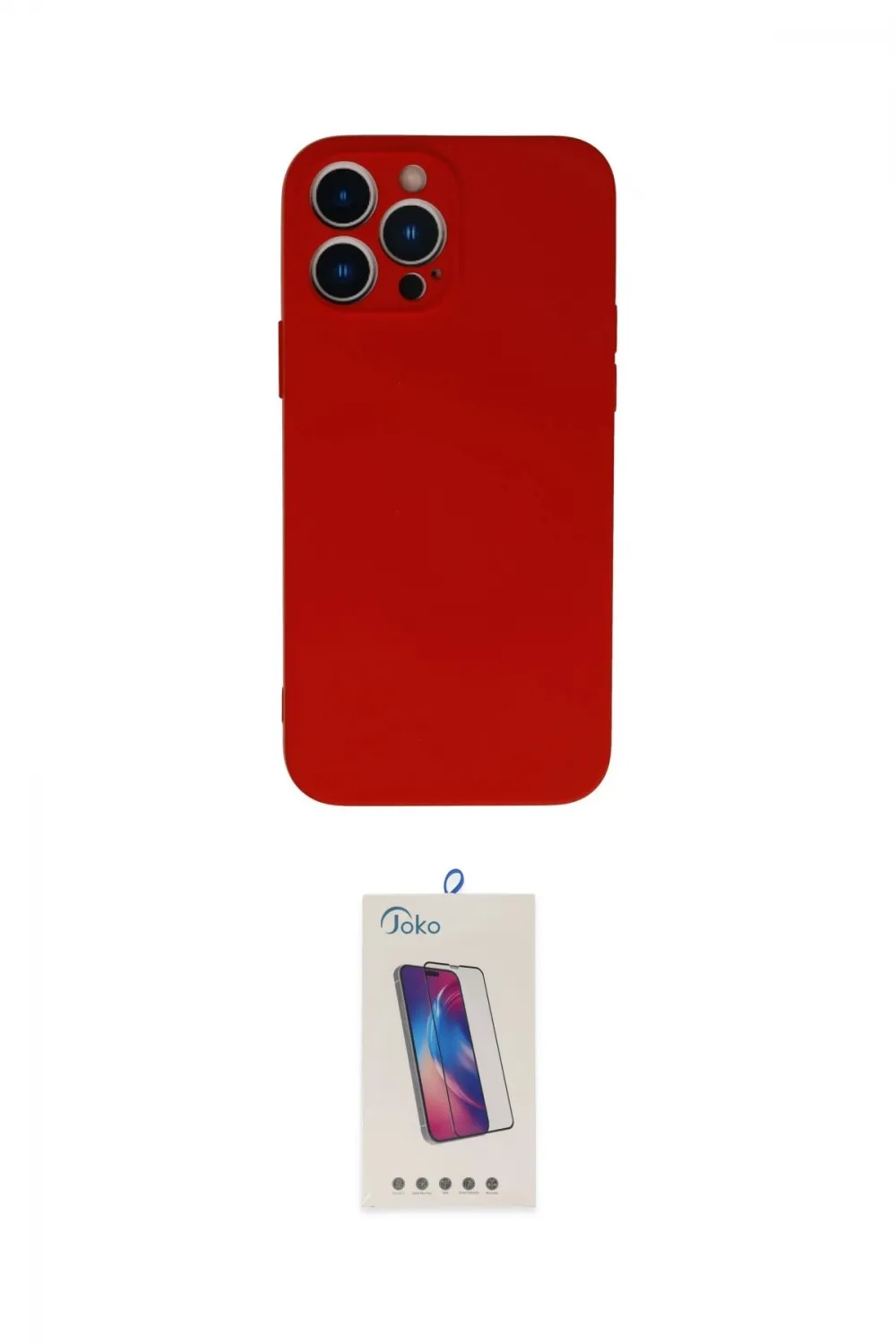 ieg™ iPhone 13 Pro Max Kılıf Ahenk Serisi - Siyah Joko 5D Cam