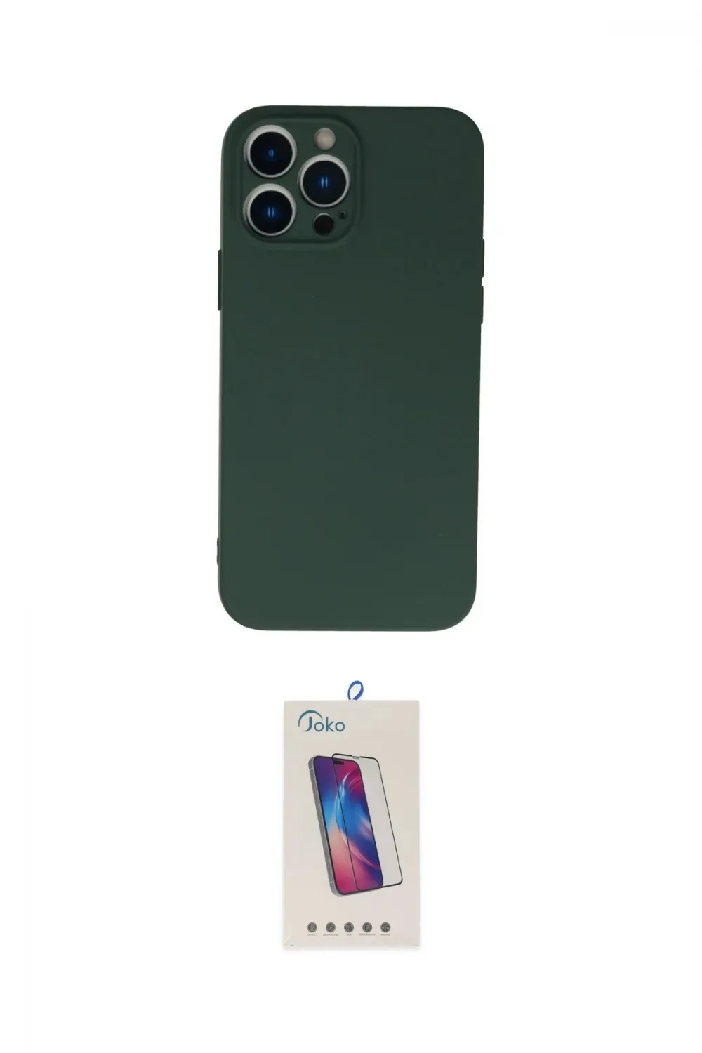 ieg™ iPhone 13 Pro Max Kılıf Ahenk Serisi - Siyah Joko 5D Cam