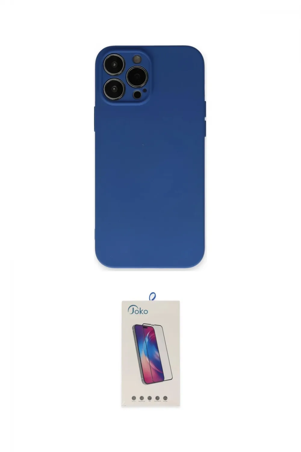 ieg™ iPhone 13 Pro Max Kılıf Ahenk Serisi - Siyah Joko 5D Cam