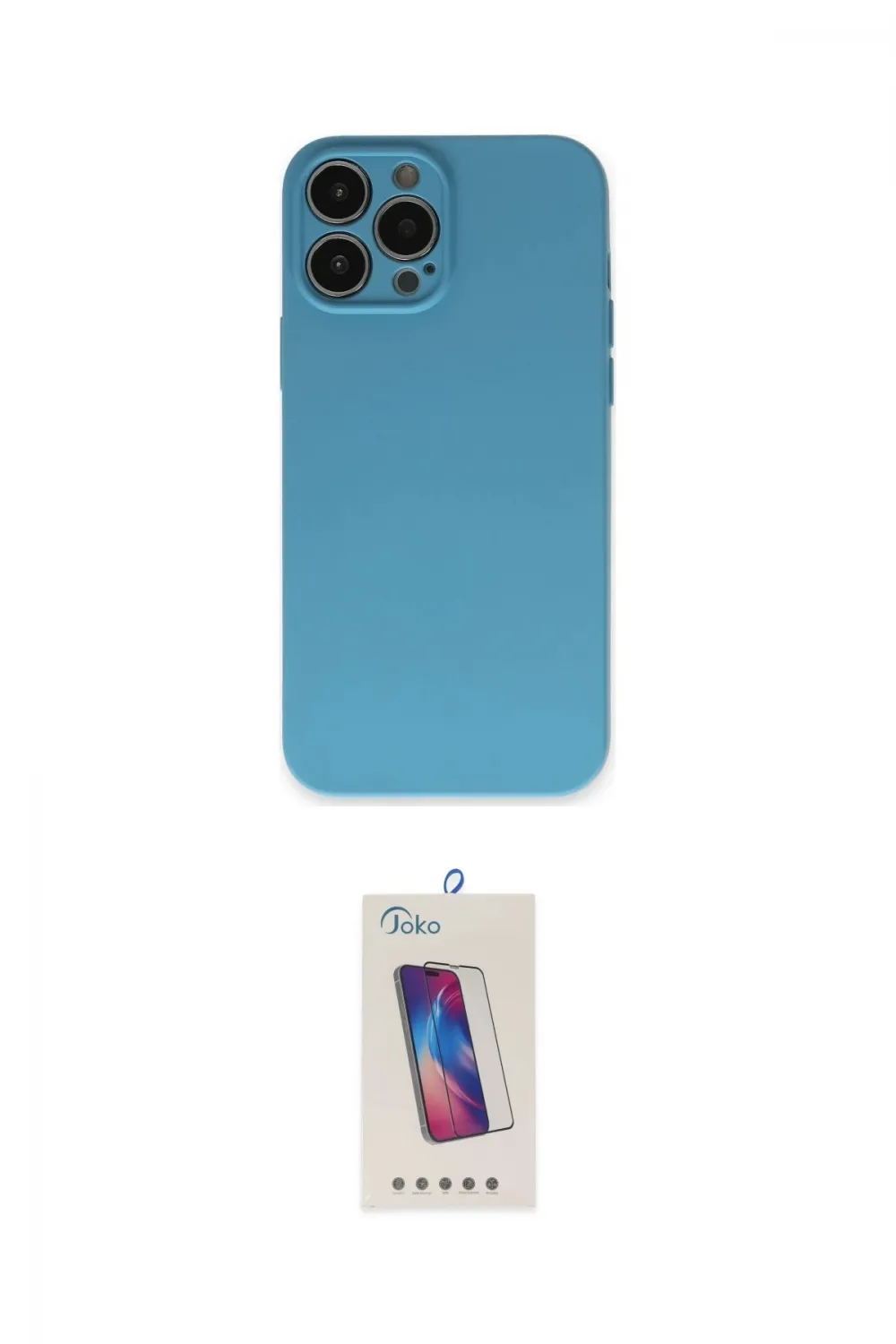 ieg™ iPhone 13 Pro Max Kılıf Ahenk Serisi - Siyah Joko 5D Cam