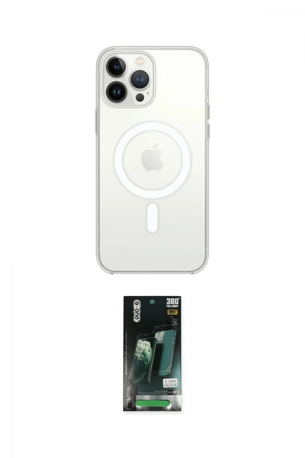 ieg™ iPhone 13 Pro Max Kılıf Ahenk Yansıma Prime - Şeffaf 360 Full Body Arka Koruyucu