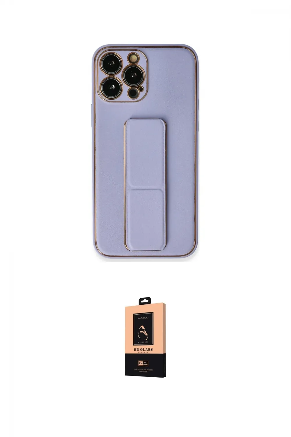 ieg™ iPhone 13 Pro Max Kılıf Akış Doku - Şeffaf Maxco Cam Ekran Koruyucu