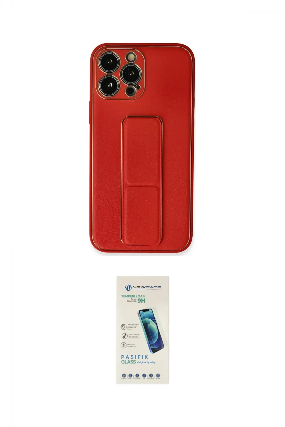 ieg™ iPhone 13 Pro Max Kılıf Akış Doku - Şeffaf Pasifik Cam Ekran Koruyucu