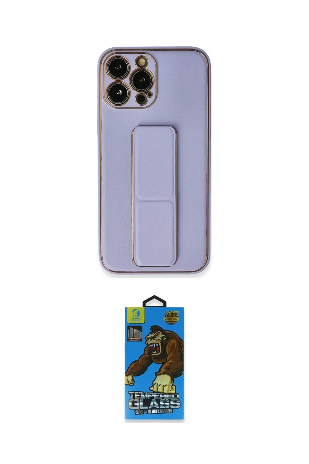 ieg™ iPhone 13 Pro Max Kılıf Akış Doku - Siyah 18D Cam Ekran Koruyucu