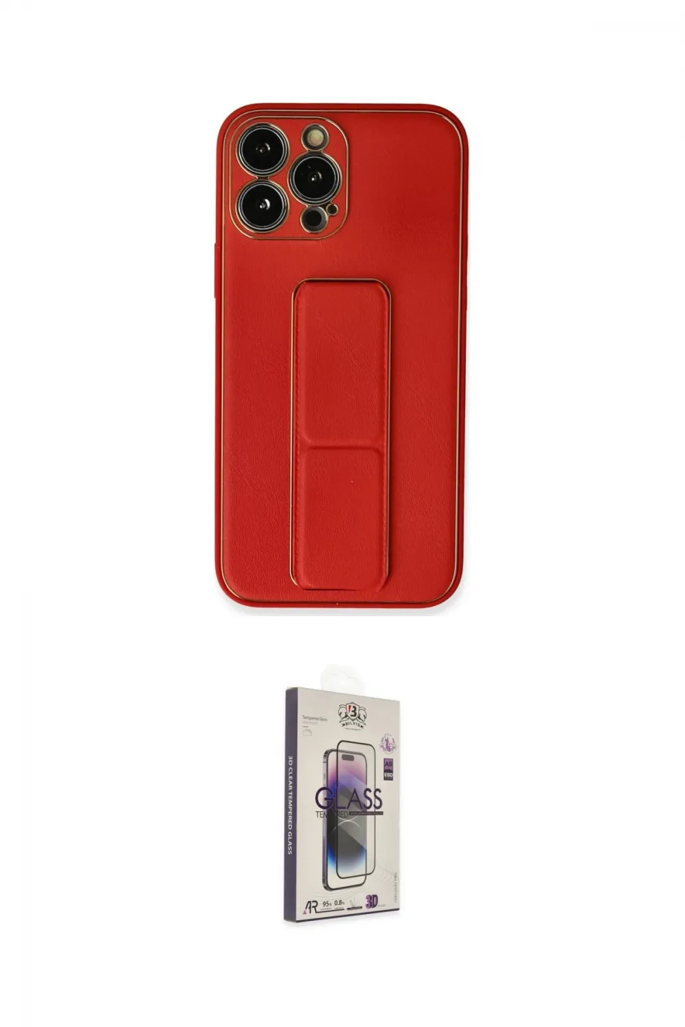 ieg™ iPhone 13 Pro Max Kılıf Akış Doku - Siyah Bilvis 3D Cam Ekran Koruyucu