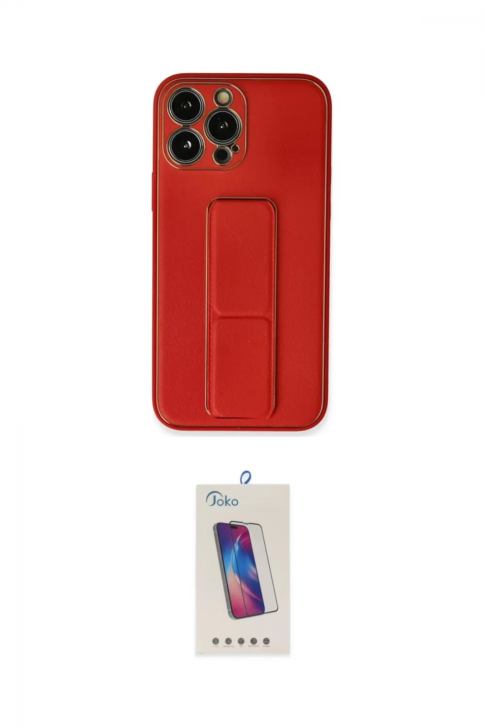 ieg™ iPhone 13 Pro Max Kılıf Akış Doku - Siyah Joko 5D Cam
