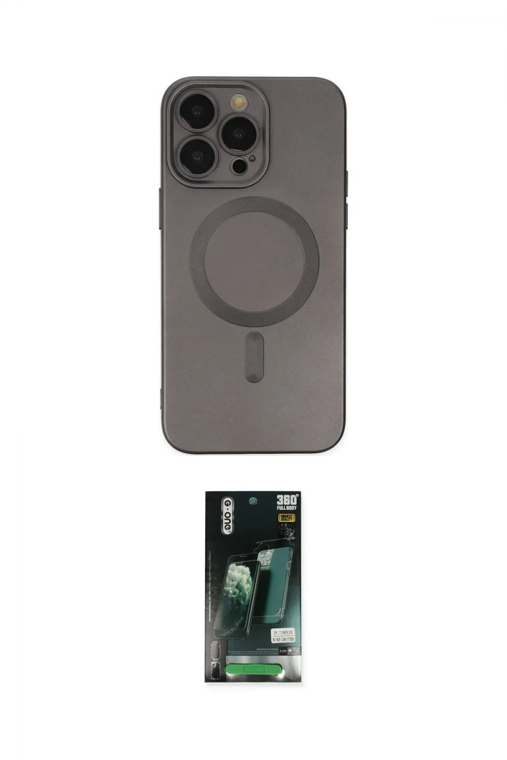 ieg™ iPhone 13 Pro Max Kılıf Akış Minimal Özel Seri - Şeffaf 360 Full Body Arka Koruyucu