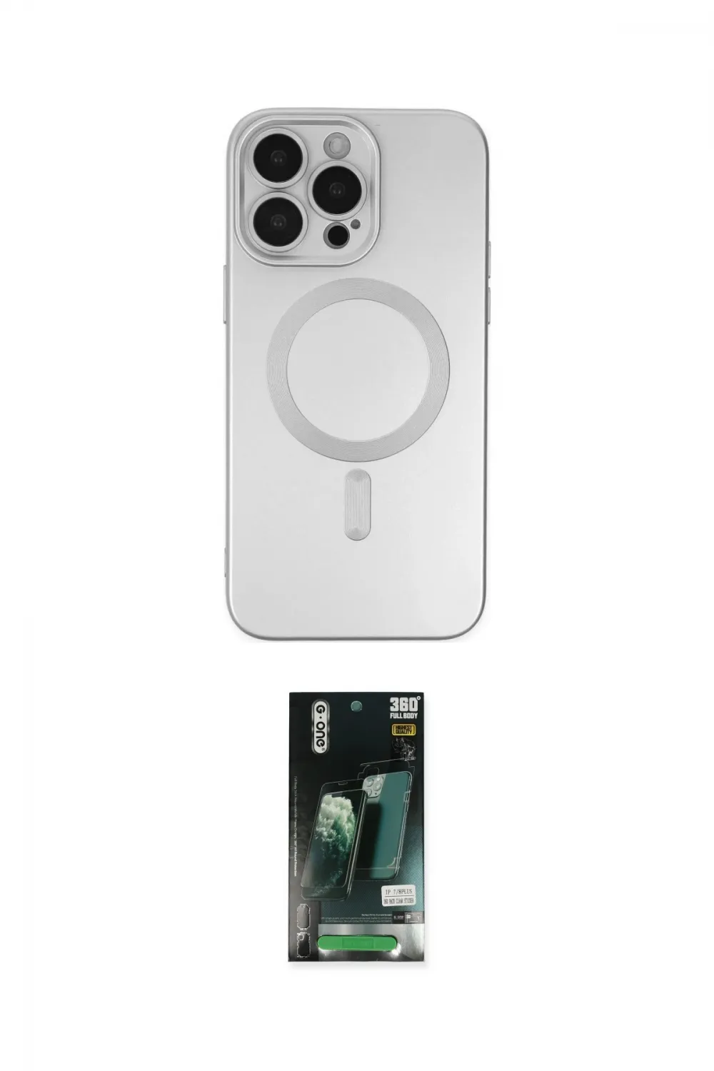 ieg™ iPhone 13 Pro Max Kılıf Akış Minimal Özel Seri - Şeffaf 360 Full Body Arka Koruyucu