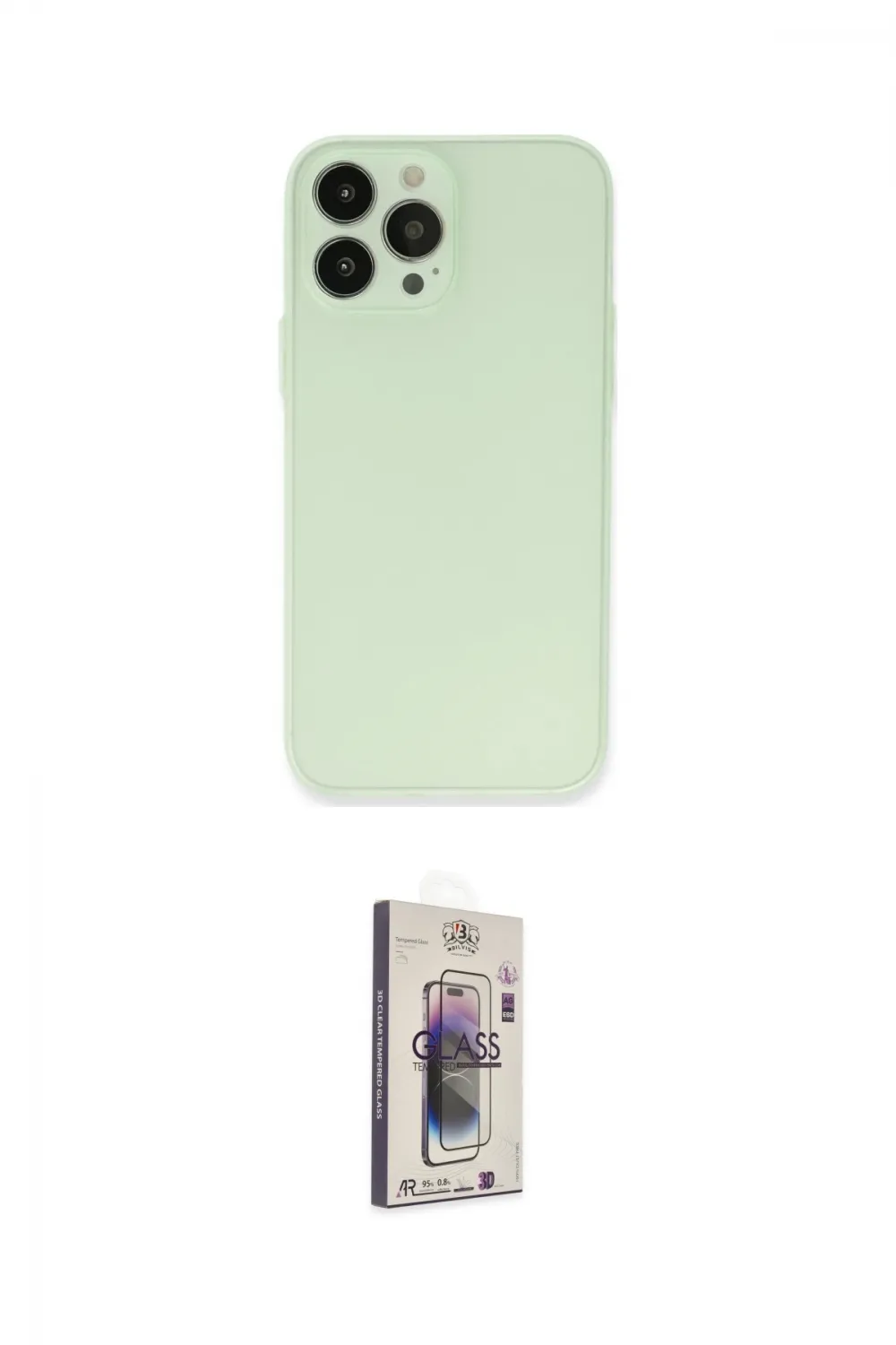 ieg™ iPhone 13 Pro Max Kılıf Atlas Minimal Prime - Siyah Bilvis 3D Cam Ekran Koruyucu