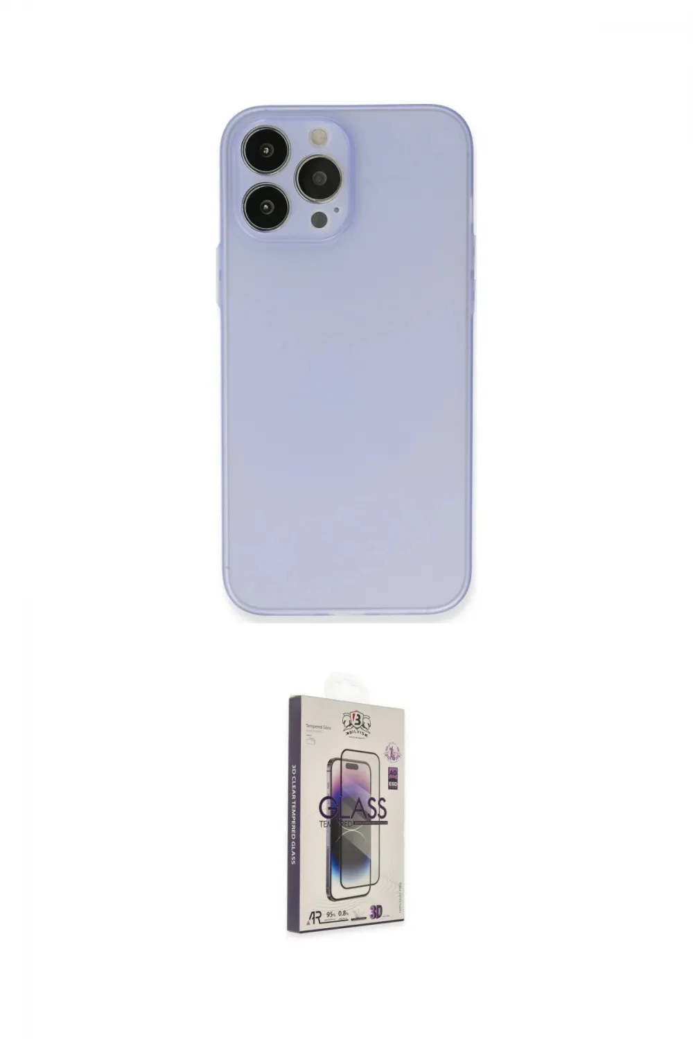 ieg™ iPhone 13 Pro Max Kılıf Atlas Minimal Prime - Siyah Bilvis 3D Cam Ekran Koruyucu